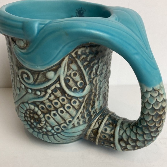 Disney Parks NWT Little Mermaid Tail Sculpted Nautical Mug Cup Princess Ariel - Picture 14 of 16